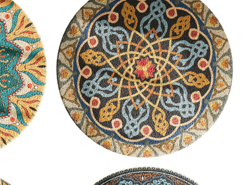Round carpet 25 3D-Modell