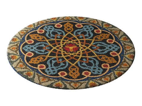 Round carpet 25 3D-Modell
