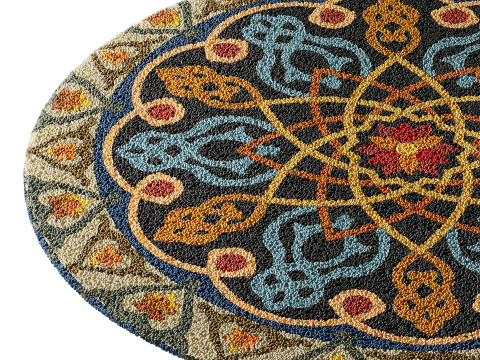 Round carpet 25 3D-Modell