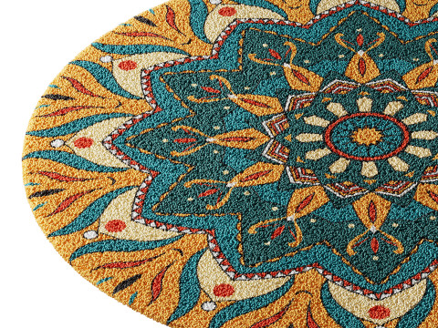 Round carpet 25 3D-Modell