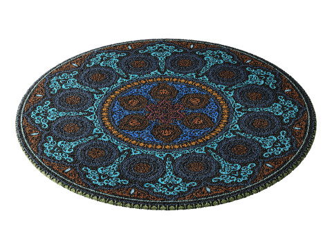 Round carpet 25 3D-Modell