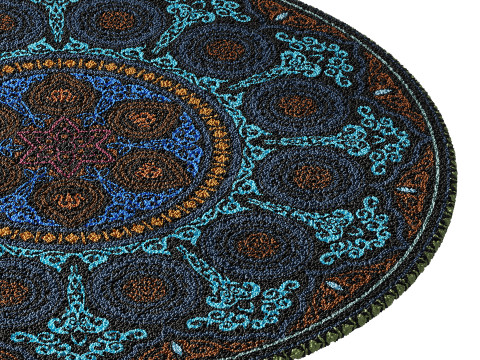 Round carpet 25 3D-Modell