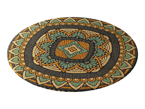 Round carpet 25 3D-Modell