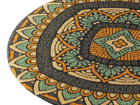 Round carpet 25 3D-Modell