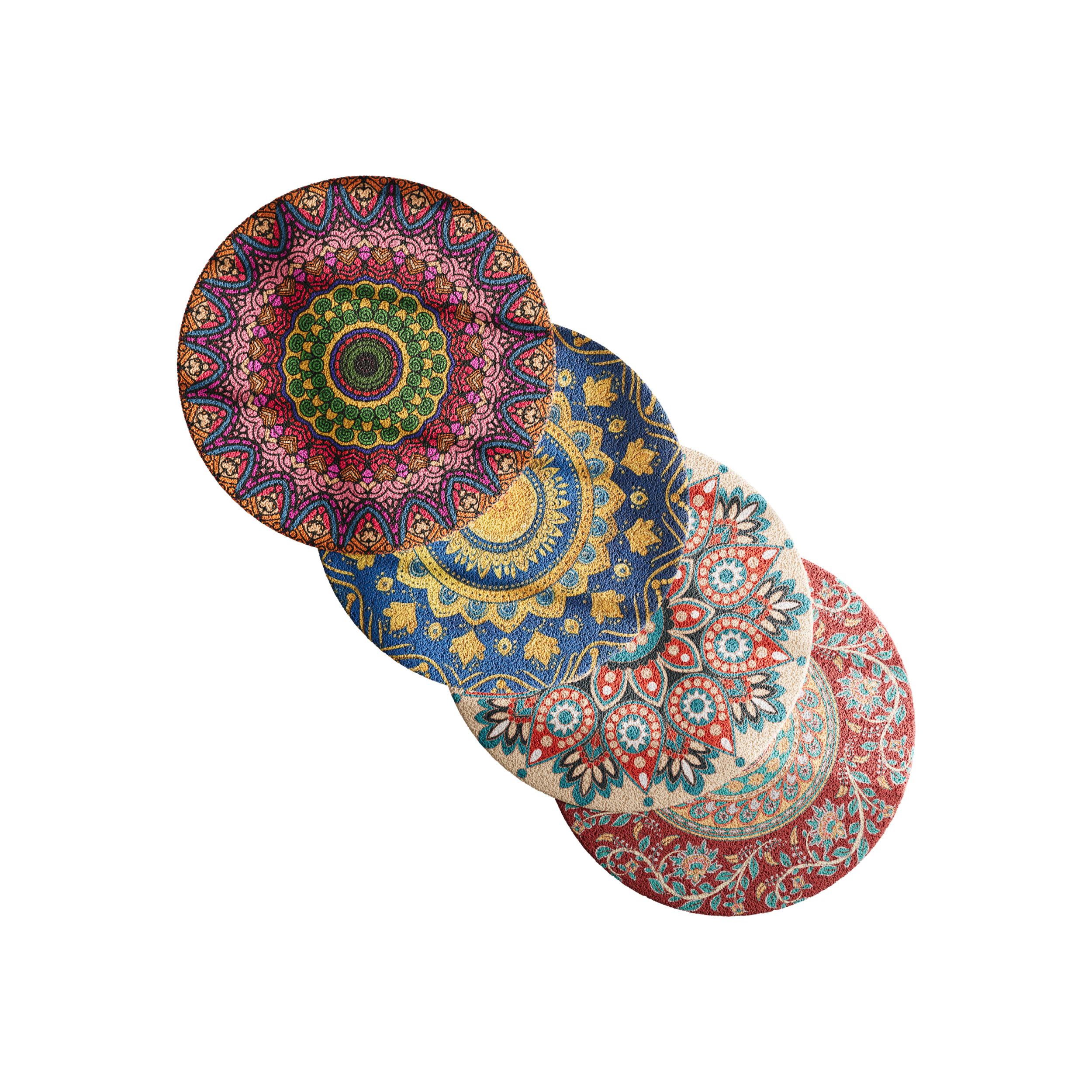 Round carpet 26 3D Model .c4d .max .obj .3ds .fbx .stl .blend 