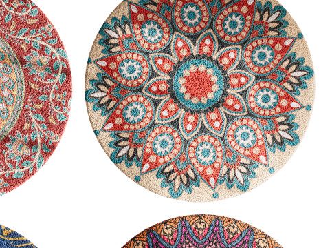 Round carpet 26 3D 모델