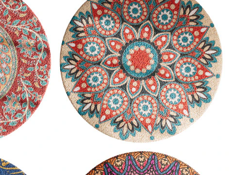 Round carpet 26 3D Model
