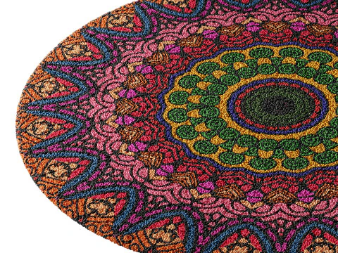 Round carpet 26 3D Model