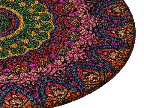 Round carpet 26 3D 모델