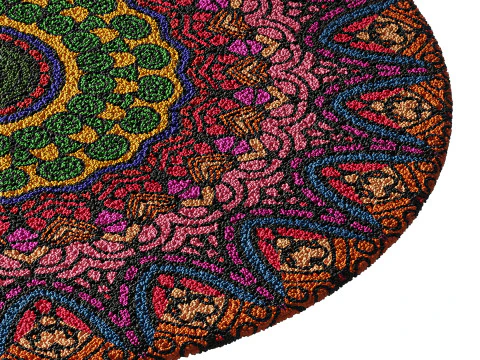 Round carpet 26 3D Model