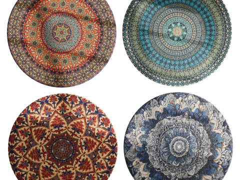 Round carpet 27 3D 모델
