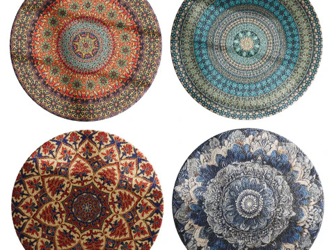 Runder Teppich 27 3D Modell