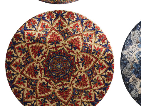 Round carpet 27 3D 모델