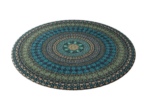 Round carpet 27 3D 모델