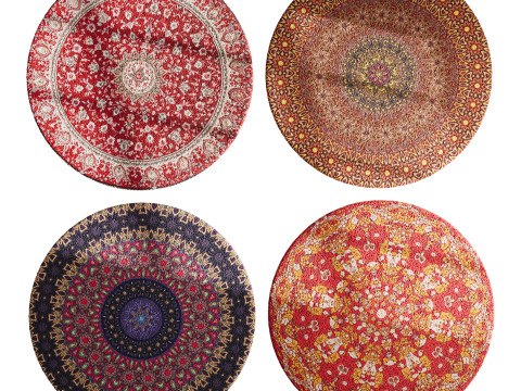 Round carpet 28 3D 模型