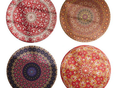 Round carpet 28 3D Model