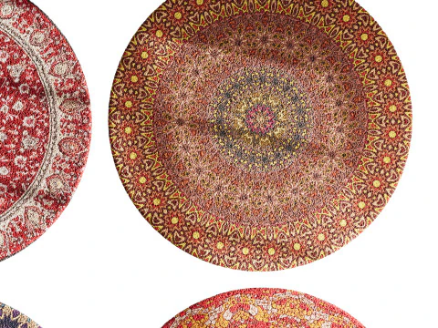Round carpet 28 3D Model