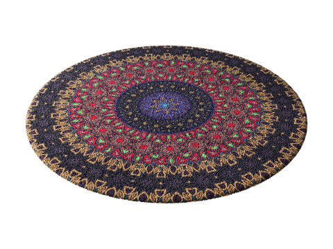 Round carpet 28 3D 模型
