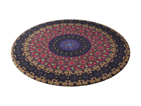 Round carpet 28 3D Model