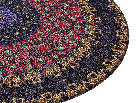 Round carpet 28 3D 模型