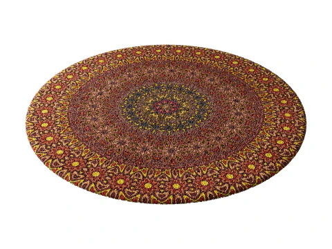 Round carpet 28 3D Model