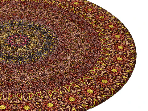 Round carpet 28 3D Model