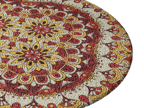 Round carpet 29 3D मॉडल