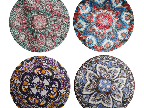 Round carpet 30 3Dモデル