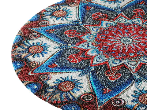 Round carpet 30 3Dモデル