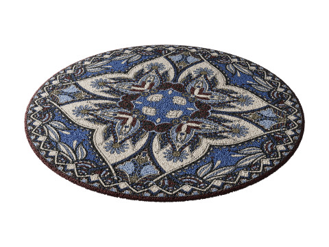 Round carpet 30 3Dモデル