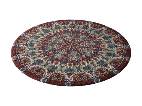 Round carpet 32 Modelo 3D