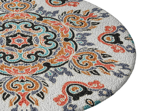 Round carpet 32 Modelo 3D