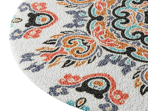 Round carpet 32 Modelo 3D
