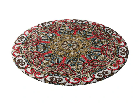 ラウンドカーペット 32 3Dモデル