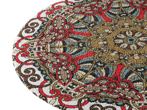 Round carpet 32 Modelo 3D
