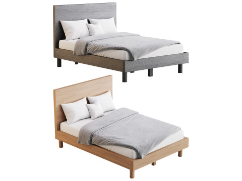 Royard Oaktree Full Size Platform Bed 3Dモデル