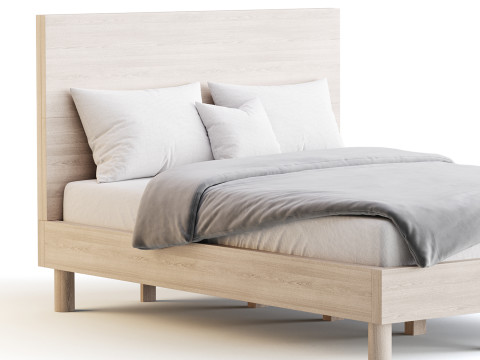 Royard Oaktree Full Size Platform Bed Modelo 3D