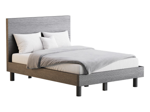 Royard Oaktree Full Size Platform Bed Modelo 3D