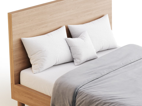 Royard Oaktree Full Size Platform Bed Modelo 3D