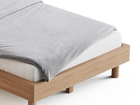 Royard Oaktree Full Size Platform Bed Modelo 3D