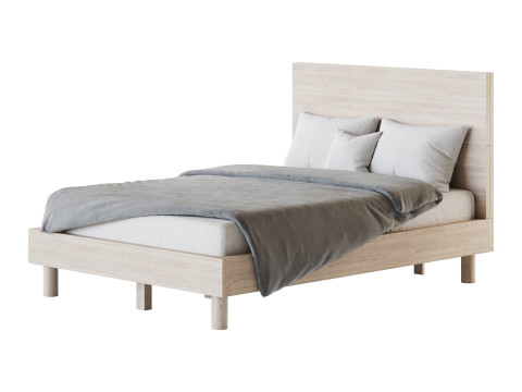 Royard Oaktree Full Size Platform Bed Modelo 3D