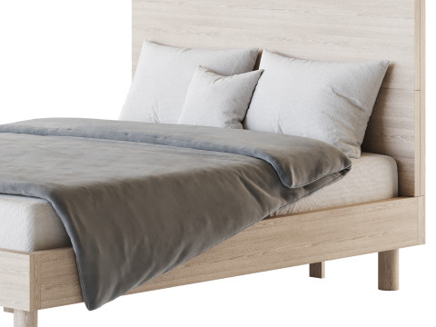 Royard Oaktree Full Size Platform Bed Modelo 3D