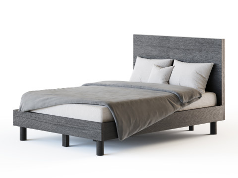 Royard Oaktree Full Size Platform Bed Modelo 3D
