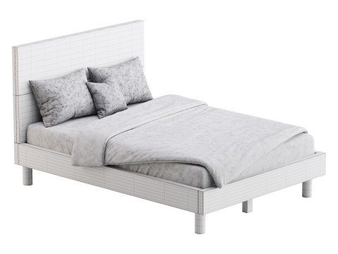 Royard Oaktree Full Size Platform Bed Modelo 3D