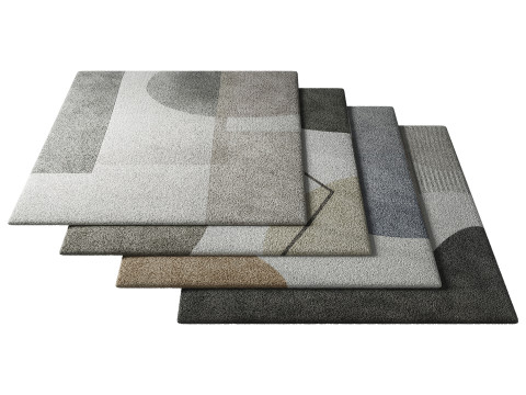 Rug Set 01 3D Model