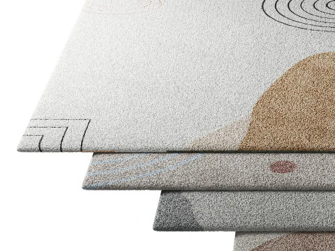 Rug Set 02 3D Model