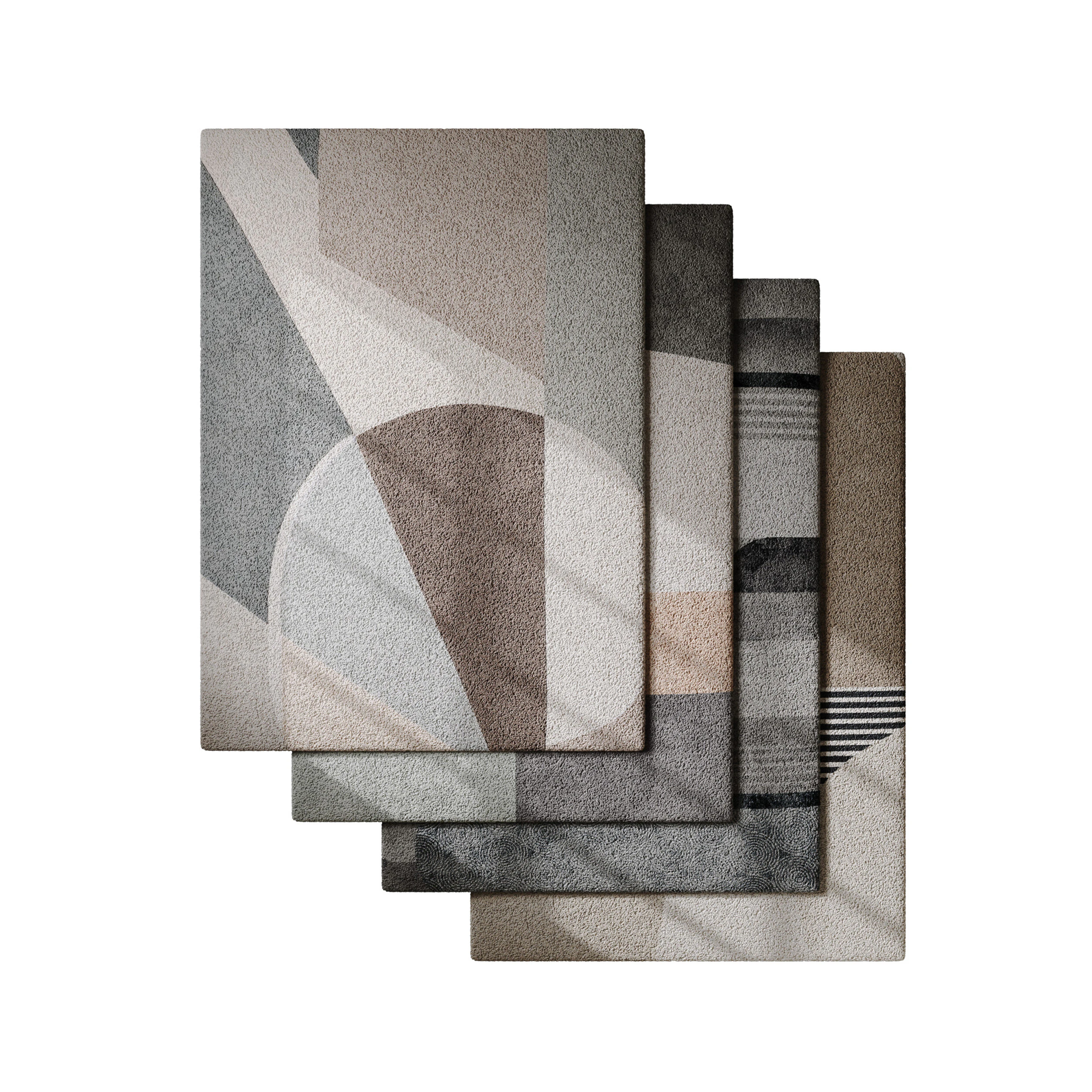 Rug Set 03 3D Model .c4d .max .obj .3ds .fbx .stl .blend 