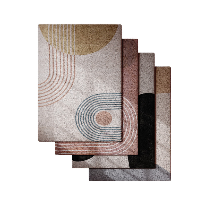 Rug Set 04 3D Model .c4d .max .obj .3ds .fbx .stl .blend 