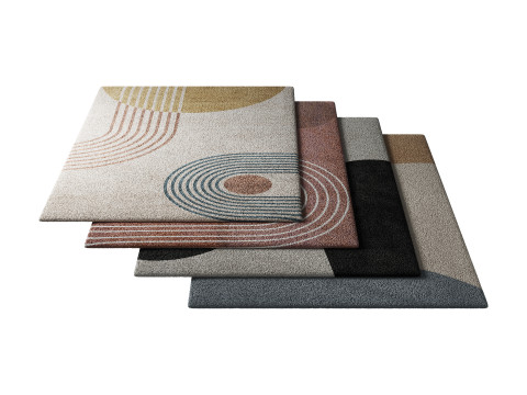 Rug Set 04 3D Model