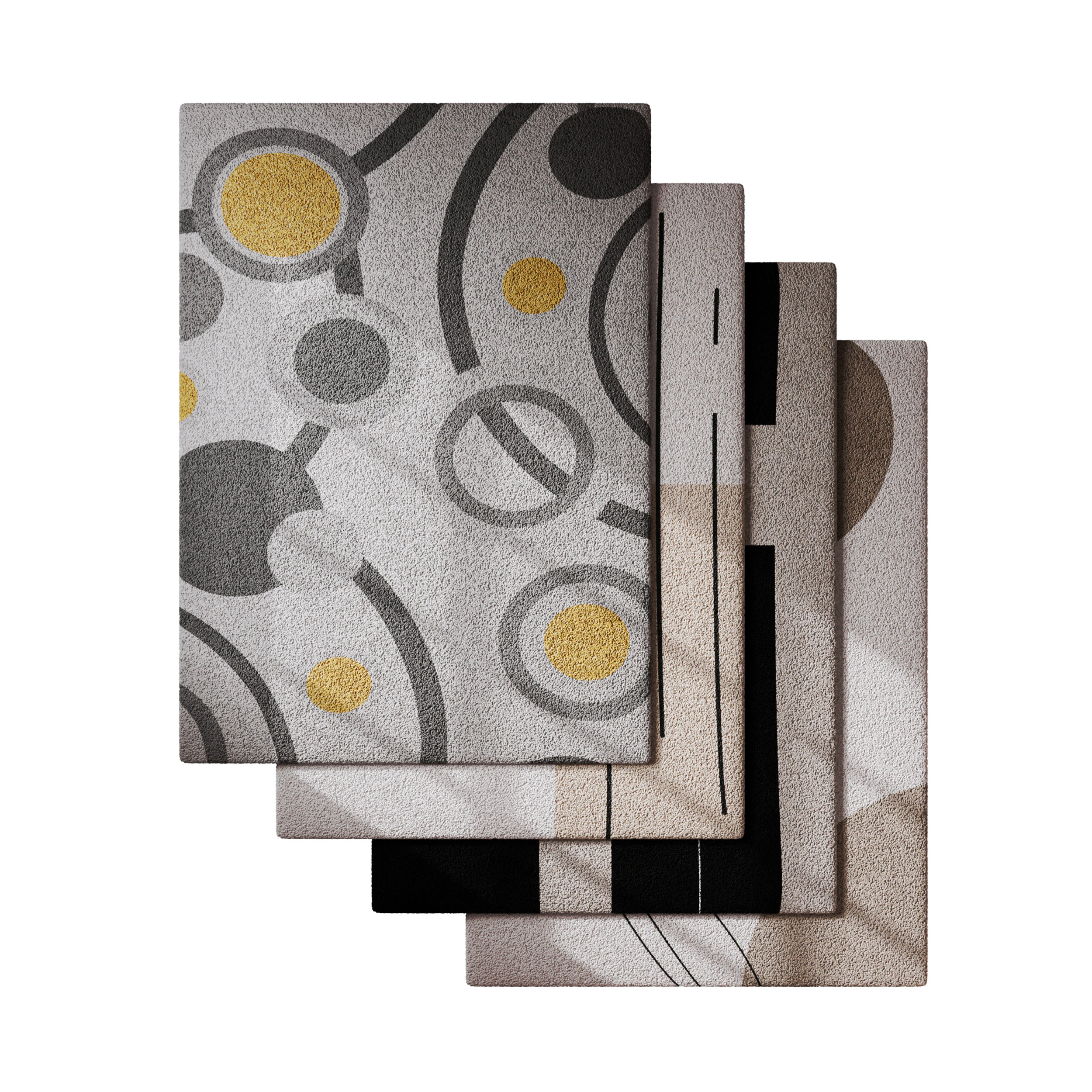 Rug Set 05 3D Model .c4d .max .obj .3ds .fbx .stl .blend